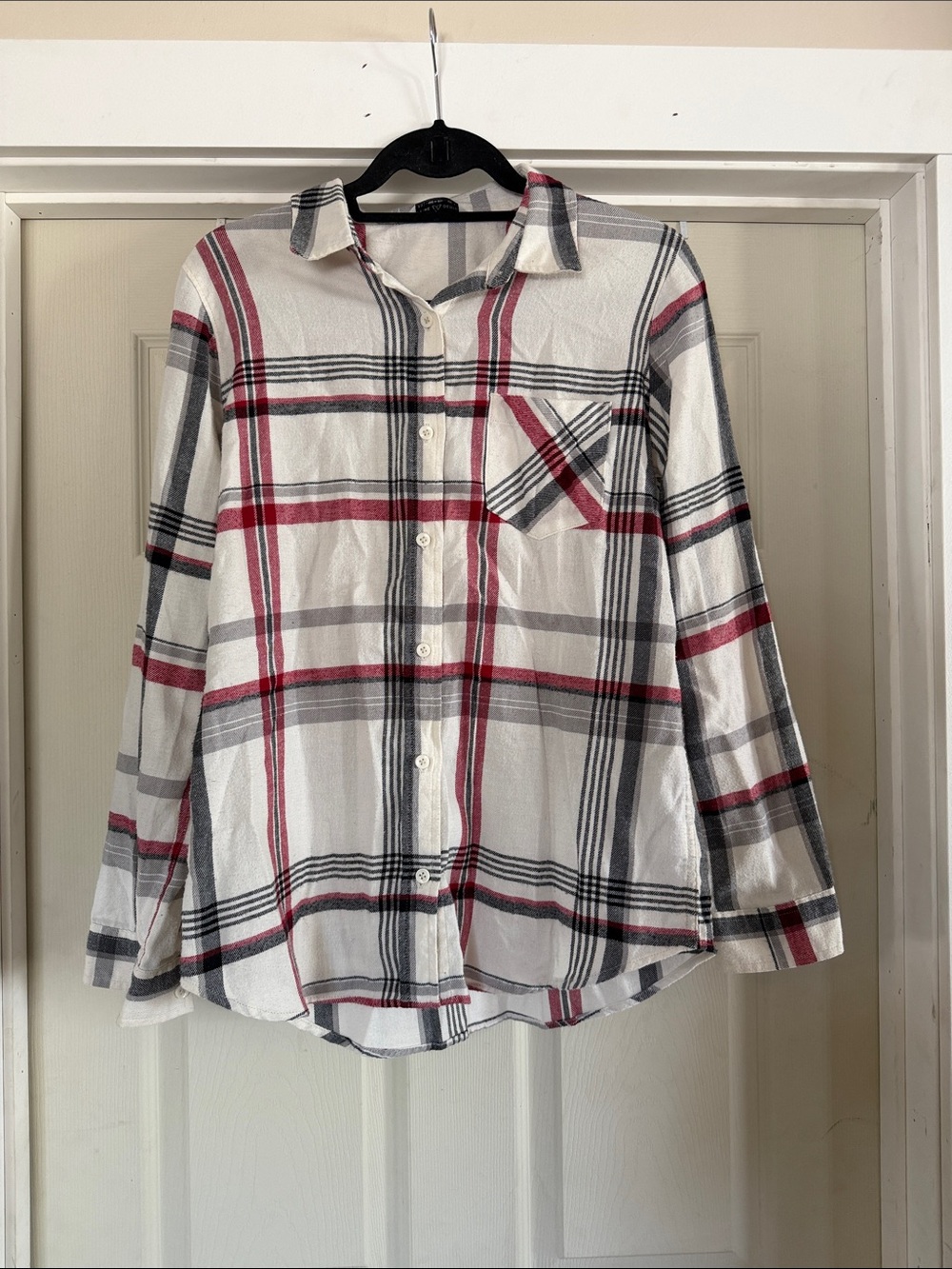 Alpine Design Women’s Button Down Plaid Shirt Medium